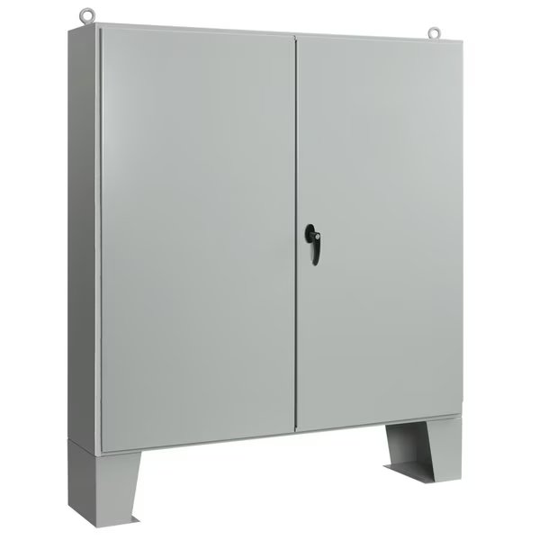 Two-Door with Floor Stands, Type 12, 72.06x72.06x12.06, Steel, NVENT HOFFMAN, Mfr# A727212ULP