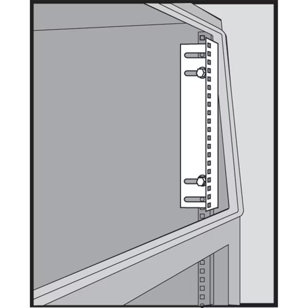Rack Angles for Sloped Fronts, 17U fits Proline, Steel, NVENT HOFFMAN, Mfr# PRA17TH
