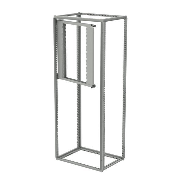 Partial Swing-Out Rack Frame, fits 600mm wide, Lt Gray, Steel, NVENT HOFFMAN, Mfr# PSF6