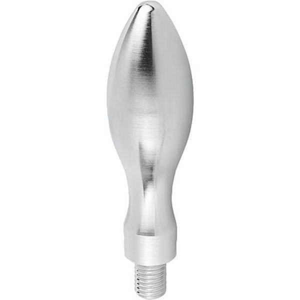 Machine Handle, DIN 39, Fixed, Form: E, Steel, Blue-Passivated, Handle Length L1=100, D= M12, Kipp, Mfr#: K0166.1232100