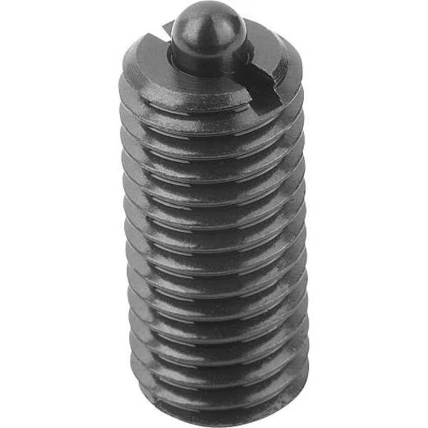 Spring Plunger Light Spring Force D=M16 L=32, Steel, Comp: Pin Steel, KIPP, Mfr# K0317.116