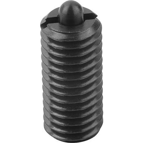 Spring Plunger Intensified Spring Force D=M20 L=40, Steel, Comp: Pin Steel, KIPP, Mfr# K0317.220