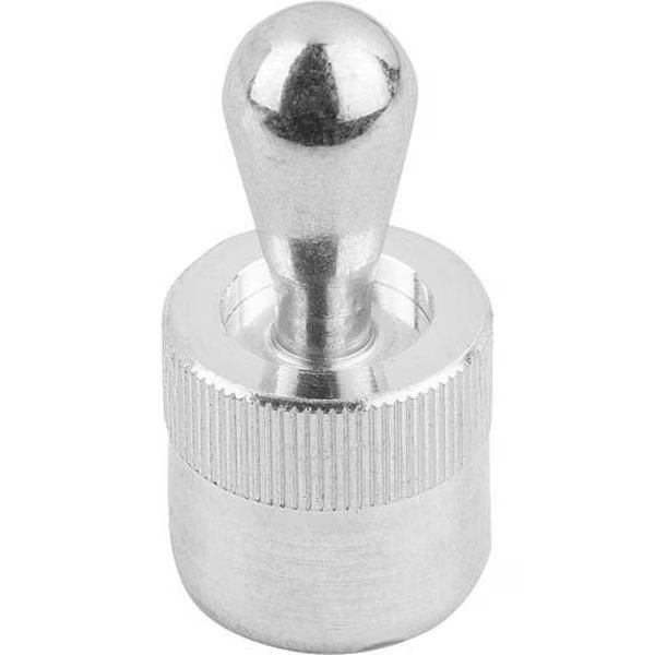 Lateral Spring Plunger, Spring Force Without Seal D=12, D2= 12, L1=13, 9, Aluminum, Pin: Steel, KIPP, Mfr# K0368.21086