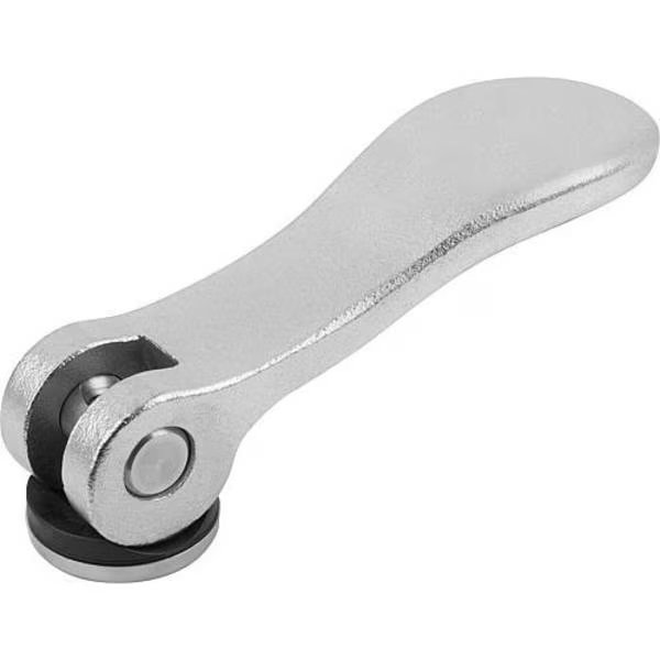 Cam Lever, Stainless Steel Electropolished, Size: 0, D=8-32, A=52, 3, B=18, Comp: Stainless Steel, Kipp, Mfr#: K0645.05120AE