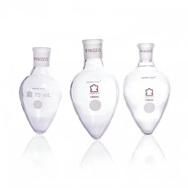 Pear Shaped Boiling Flask, 250mL, Clear, KIMBLE CHASE, Mfr# 608700-2524