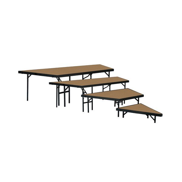 Seated Riser Stage Pie Section, 4-Tier, 36