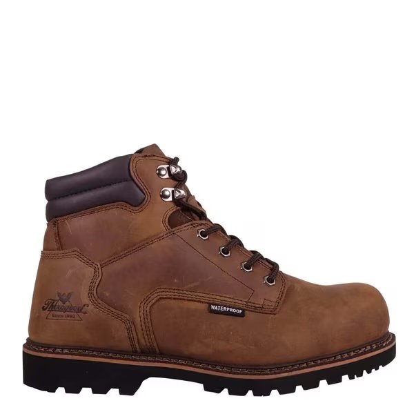 Size 8 Men's 6 in Work Boot Composite Work Boot, Brown, THOROGOOD SHOES, Mfr# 804-3236 8W