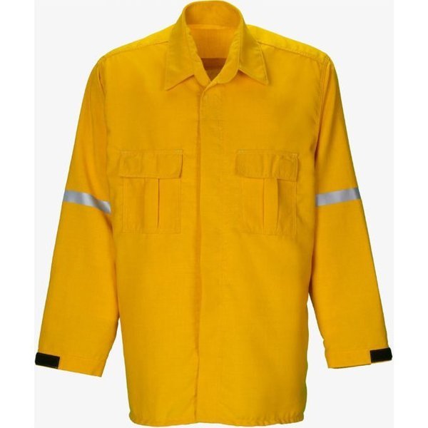 Fire Shirt, Yellow, Reflective Material, M, LAKELAND, Mfr# WLSHTS26-M