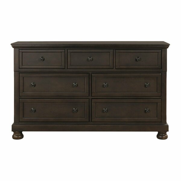 Begonia Bedroom Dresser, Grey, Homelegance, Mfr#: 1718GY-5