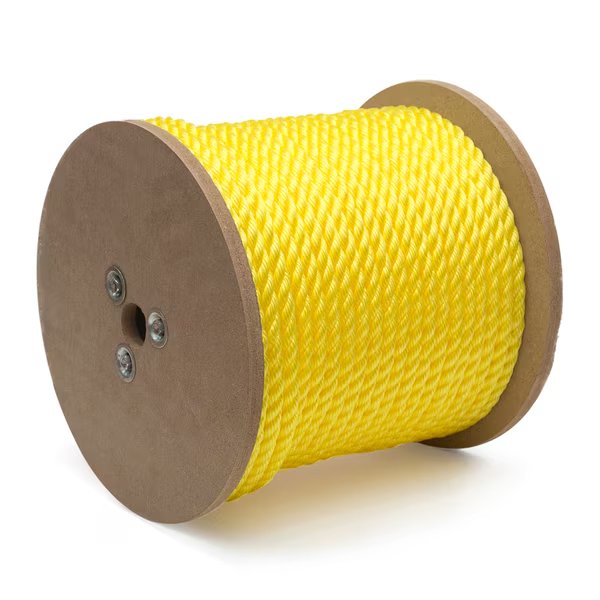 3/4 in. x 100 ft. Yellow 3-Strand Twisted Polypropylene Rope, Kingcord, Mfr#: 644981TV