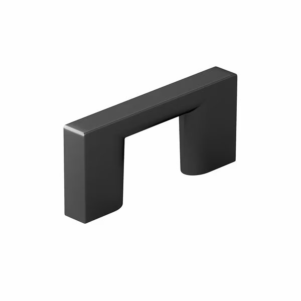1 1/4 in (32 mm) Center-to-Center Matte Black Contemporary Cabinet Pull, Richelieu Hardware, Mfr#: BP816032900