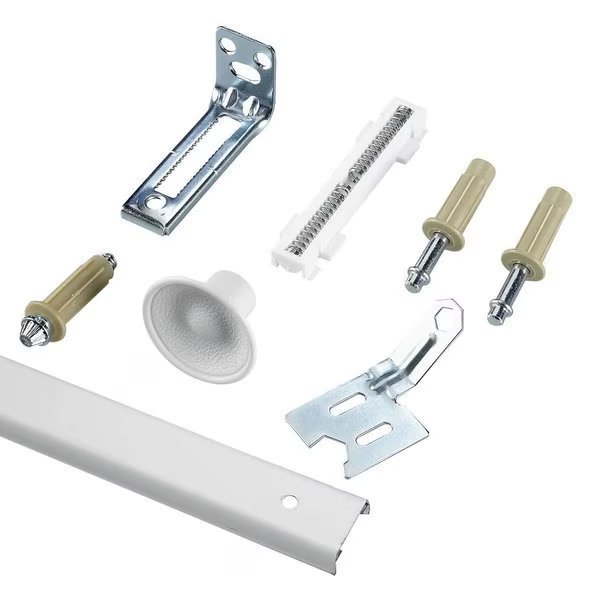 36inch 914 mm Track, BiFold Door Hardware Kit, White, Richelieu, Mfr#: 14014WBC