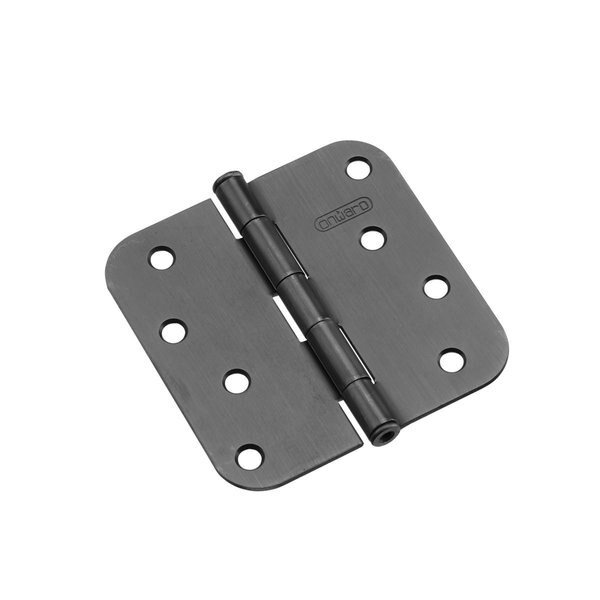 2Pack 4inch 102 mm Full Mortise Butt Hinge, Black, Richelieu, Mfr#: 1822FBB