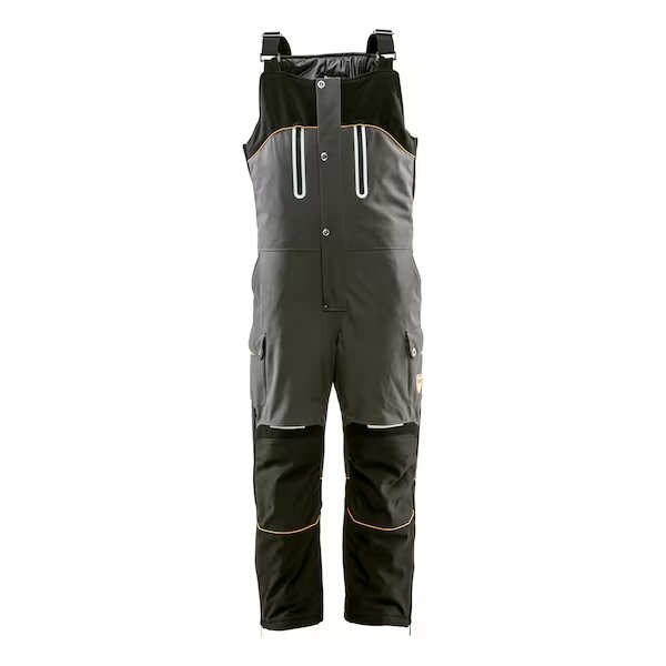 Polarforce Bib Overalls - Tall Black/Charcoal 5XL, REFRIGIWEAR, Mfr# 7140TBCH5XL