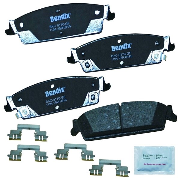 Premium Copper Free Ceramic Disc Brake Pad - Rear, CFC1194