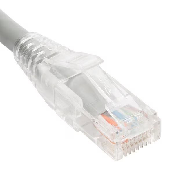 PATCH CORD CAT6 CLEAR BOOT 7FT YELLOW, Icc, Mfr#: ICPCST07YL