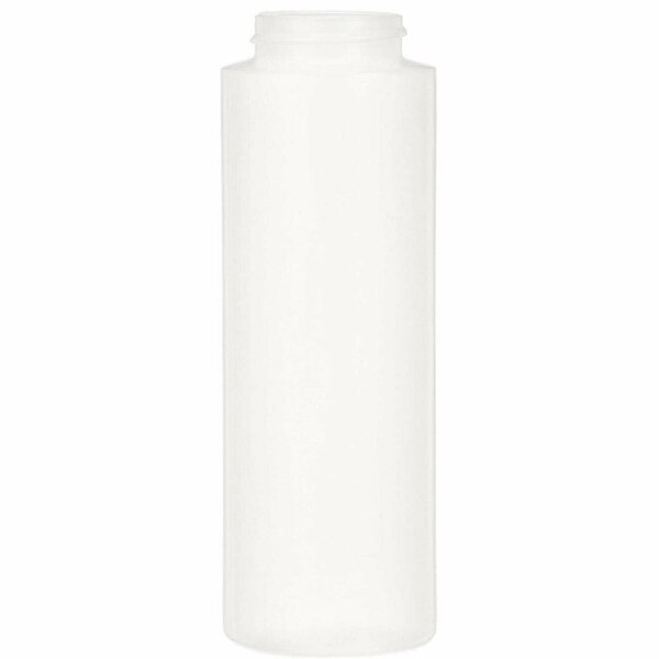 8 Oz Hdpe Cylinder Natural, Round, 38-400, Tricorbraun, Mfr#: 025673