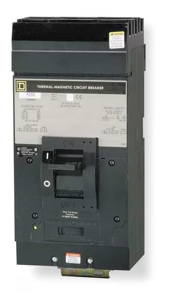 Molded Case Circuit Breaker, 350 A, 600V AC, 2 Pole, Plug In Panelboard Mounting Style, LA Series, SQUARE D, Mfr# LA26350AB