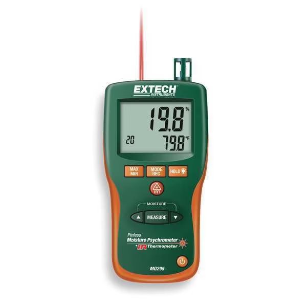 Pinless Moisture Meter, Extech, Mfr#: MO290