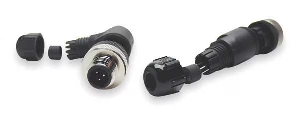 Cordset, 3 Pin, Receptacle, Male, BRAD HARRISON, Mfr# 7R3A06A19A120