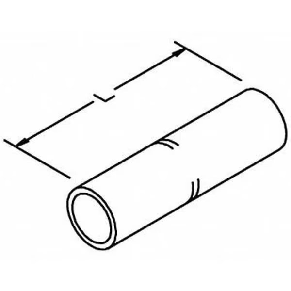 Short-Barrel Splice, 2.38 in. L, Red, PK3, 3M, Mfr# 10011