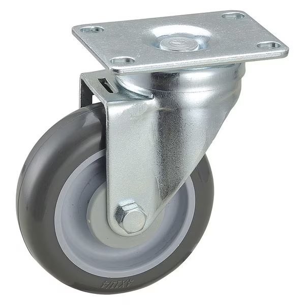 Swivel Plate Caster, 4 in Dia, 300 lb, Gray, EnjoyTool Select, Mfr#: 2G043