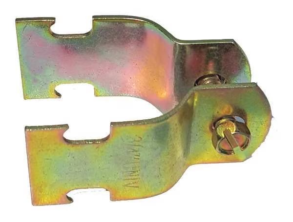 Channel Pipe Clamp, 1-1/4 In, Gold, PK10, EnjoyTool Select, Mfr#: V111 1-1/4Y