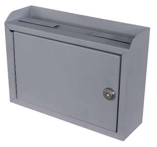 Suggestion Box, Steel, Gray, 3 in. D, EnjoyTool Select, Mfr#: 2KEK1