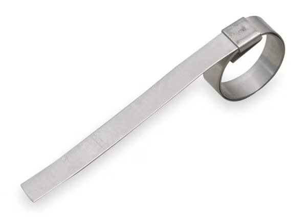 Band Clamp, SS, Min.Dia.9/16In., PK10, BAND-IT, Mfr# GRP03S
