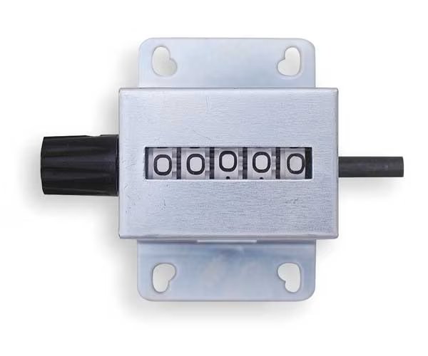 Counter, Mech, 5 Digit, RH/TC, Reset Knob, Enm, Mfr#: M3CA50A