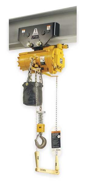 Air Chain Hoist, 2200 lb. Cap., 10 ft. Lft, Ingersoll-Rand, Mfr#: HL1000KR-2DA10-R6U