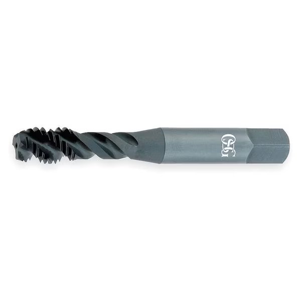Spiral Flute Tap, M6-1.00, Bottoming, Metric Coarse, 3 Flutes, TiCN, OSG, Mfr# 1756008
