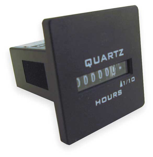 Hour Meter, Panel, Square, 10-80 VDC, Trumeter, Mfr#: 732-0030