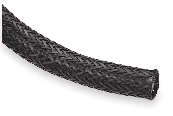 Braided Sleeving, 1.750 In., 25 ft., Black, TECHFLEX, Mfr# NHN1.75BK25