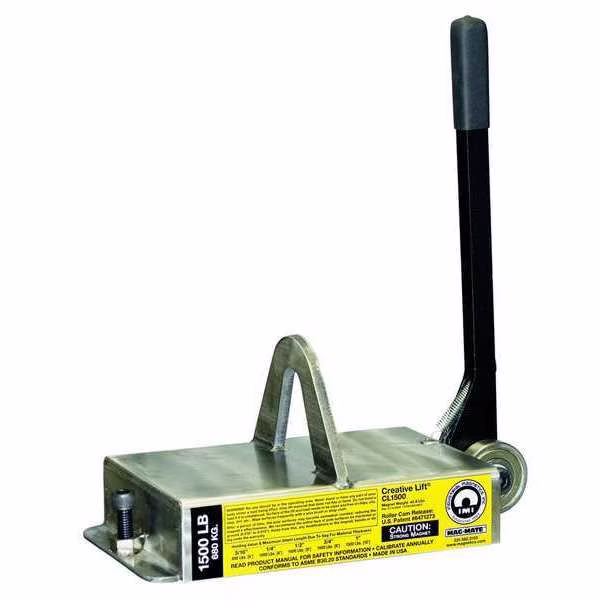 Lifting Magnet, 1500 lb Cap, 14-3/4 In OAL