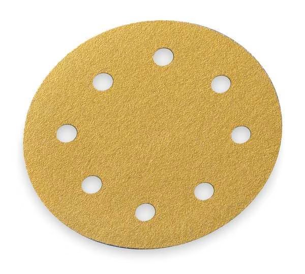 Hook/Loop Disc, 8 Hole, 5in, Med, P60G, PK4, NORTON ABRASIVES, Mfr# 07660749158