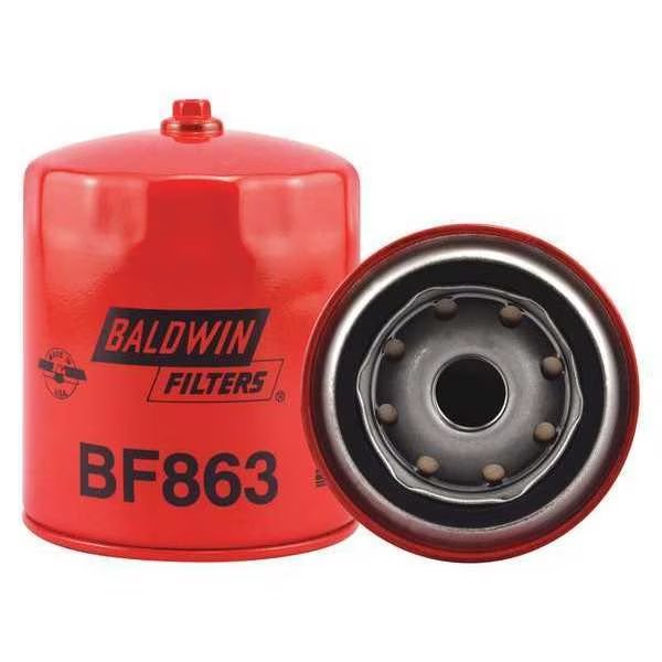 Fuel Filter, 4-11/16x3-11/16x4-11/16 In, BALDWIN FILTERS, Mfr# BF863