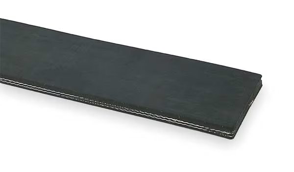Conveyor Belt, Blk Rubber, 50 Ft x 12 In, APACHE, Mfr# 28000720