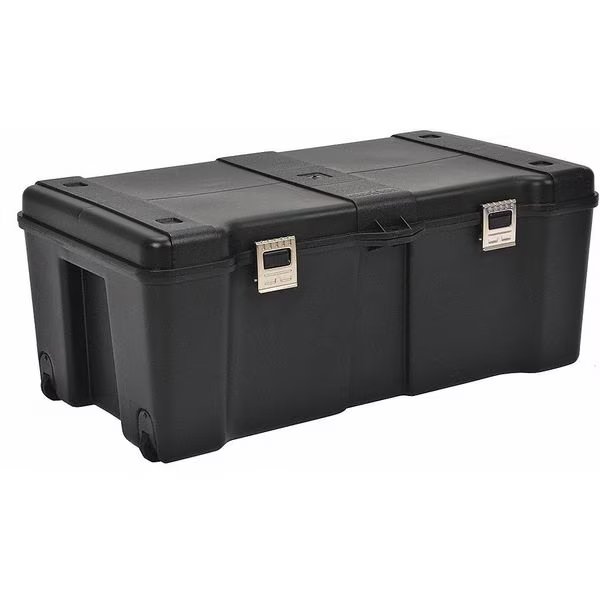 Rolling Tool Box, Plastic, Black, 32