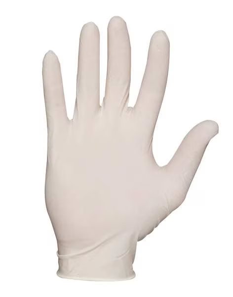 Exam Gloves, Natural Rubber Latex, Powder Free, Natural, M, 100 PK, ANSELL, Mfr# L972