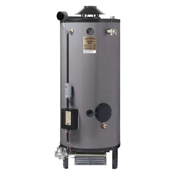 Natural and LP Gas Commercial Gas Water Heater, 100 gal., 120V AC, Rheem-Ruud, Mfr#: GNU100-400A