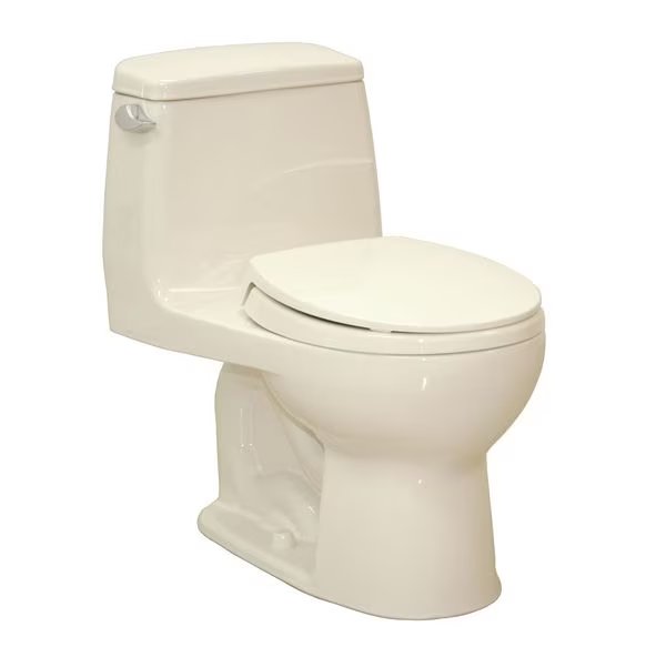 Tank Toilet, 1.6 gpf, Power Gravity, Floor Mount, Round, Bone, Toto, Mfr#: MS853113#03