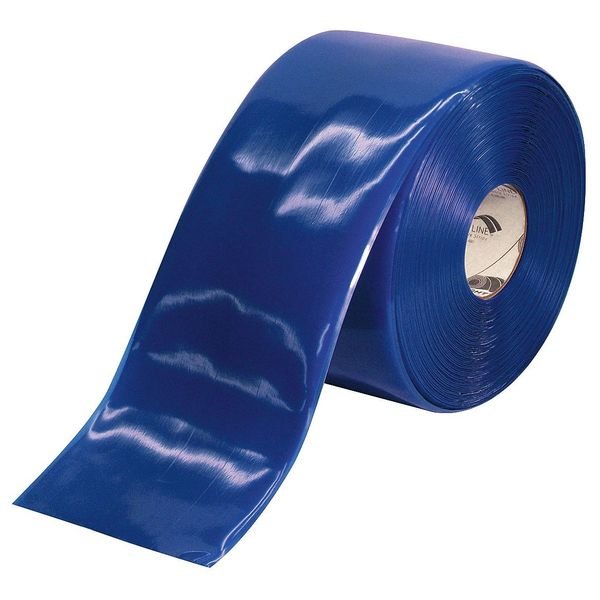 Industrial Floor Tape, Roll, Blue, Vinyl, MIGHTY LINE, Mfr# 6RB