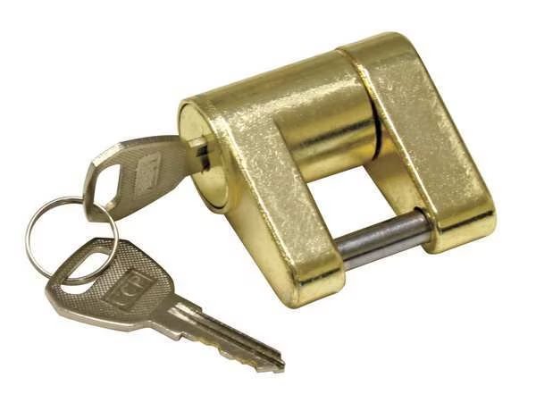 Trailer Coupler Lock, Brass, REESE TOWPOWER, REESE, Mfr# 7006600