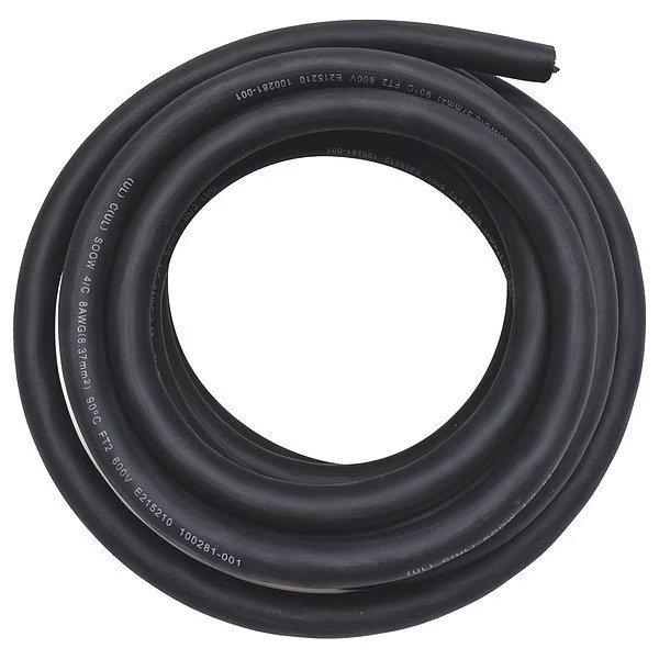 8 AWG 4 Conductor Portable Cord 600V 25 ft. BK, EnjoyTool Select, Mfr#: E3651