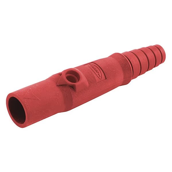 Single Pole Connector, Male, Red, Hubbell, Mfr#: HBL15MBR