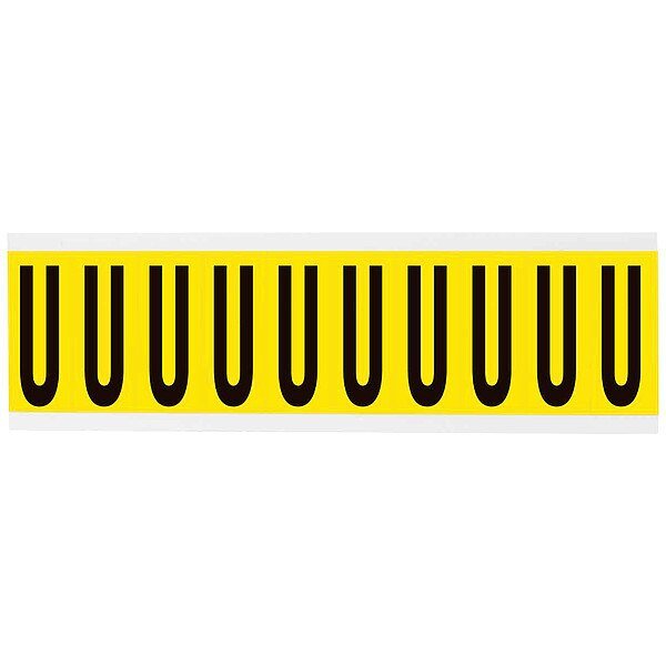 Letter Label, 1-15/16in.H Character, Vinyl, BRADY, Mfr# 3440-U