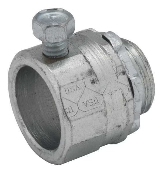 Rigid/EMT Conduit Connector, Steel, RACO, Mfr# 2146