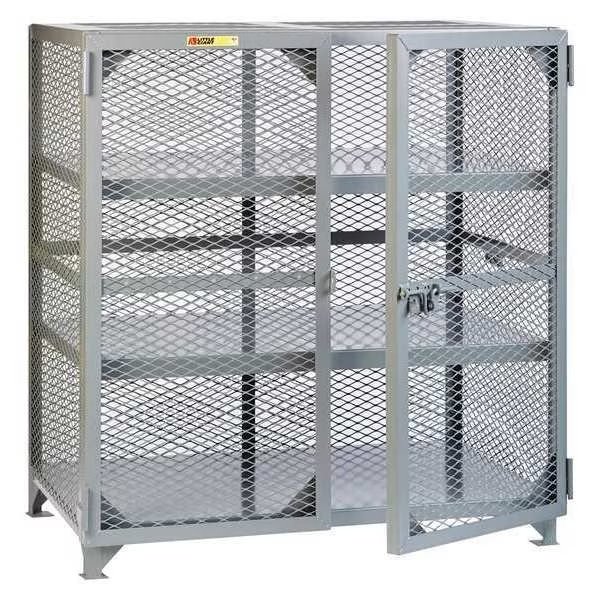 Bulk Storage Locker, 49 in W, 27 in D, 53 in H, 2 Shelves, 2 Doors, Steel, Assembled, LITTLE GIANT, Mfr# SC2-2448-NC