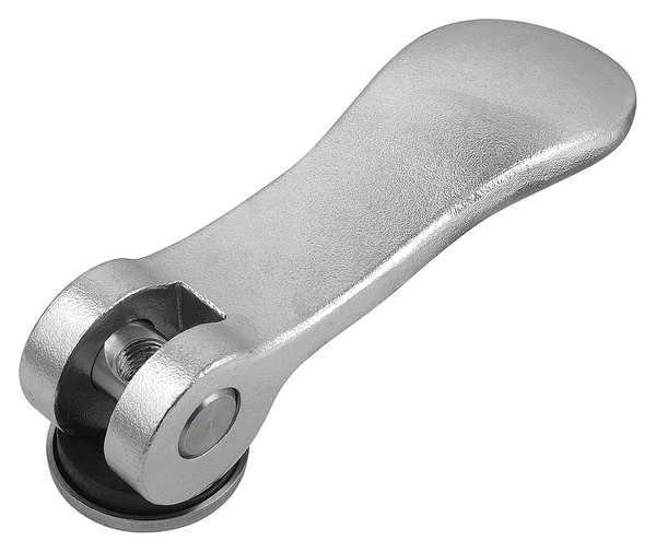 Cam Lever Size: 0 D=10-32, A=52, 3, B=18, Aluminum Black Powder-Coated, Comp: Stainless Steel, Kipp, Mfr#: K0005.05111A1